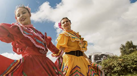 Authentieke mexicaanse dansgroep